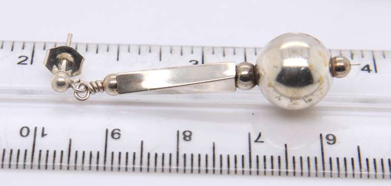 Vintage 925 Sterling Silver Dangle Earrings