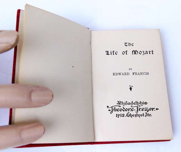 1892 Life of Mozart Miniature Book