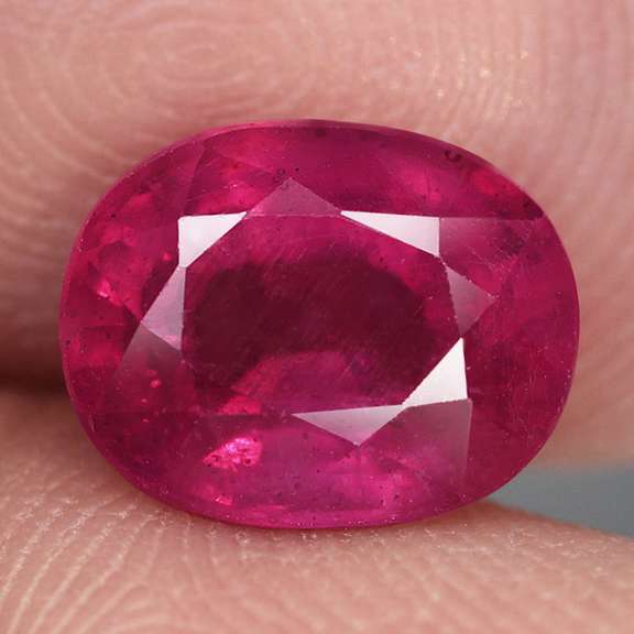 Vivid imperial red 4.40ct oval cut Ruby