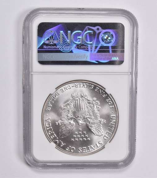 MS70 1986 American Silver Eagle NGC