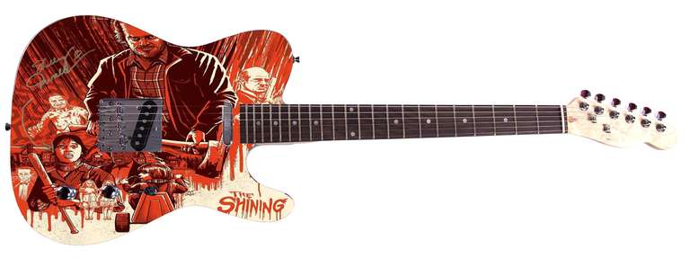Shelley Duvall The Shining Movie Autographed Custom Graphics Guitar ACOA