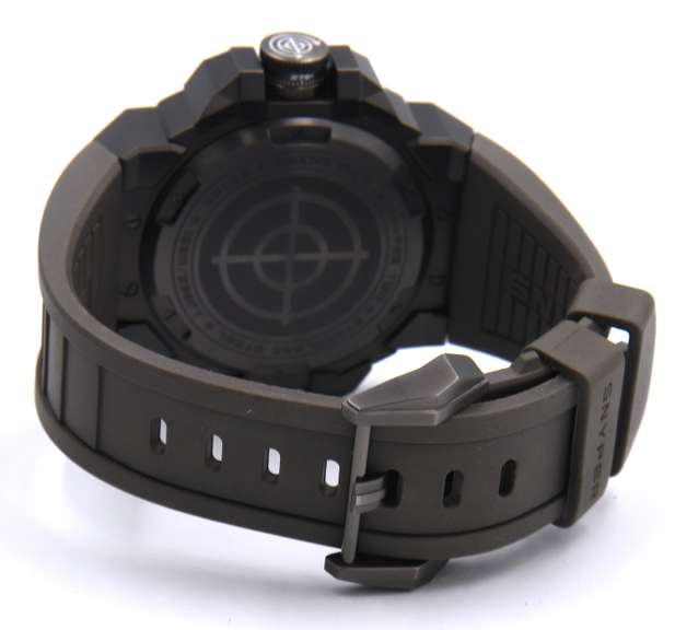 Snyper Two Silver and Red Rubber Strap Automatic 48mm Watch