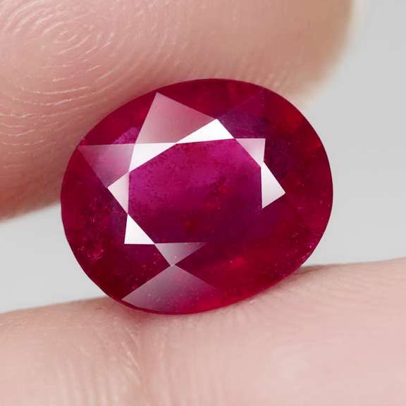 Rich blood red 4.90ct Ruby from Mozambique
