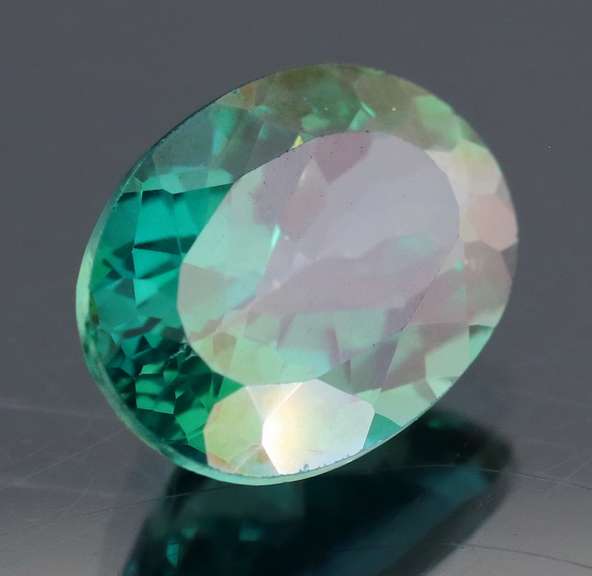 Glittering 7.21ct emerald green Mystic Topaz