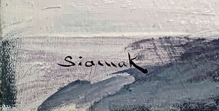 Siamak Etemadi Original Oil on Canvas "Flowers of Heaven II"