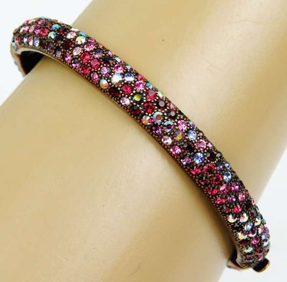 Joan Rivers Copper & Crystals Bangle Bracelet