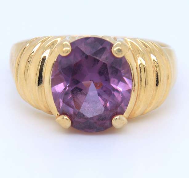 925 Sterling Silver Amethyst Ring
