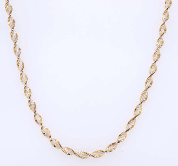Vintage Italian 925 Sterling Silver Rope Chain Necklace