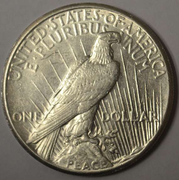 1927 Peace Silver Dollar Better Date, AU.