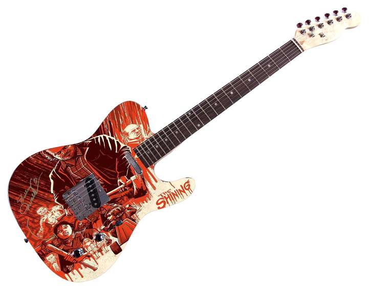 Shelley Duvall The Shining Movie Autographed Custom Graphics Guitar ACOA