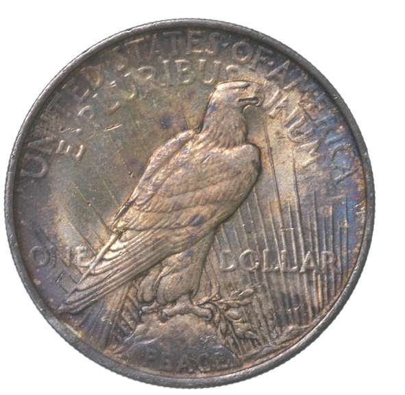 1922 Peace Silver Dollar - INSANE COLOR