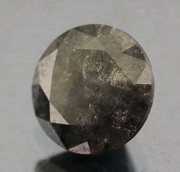 Large! 1.97ct gray and black Diamond solitaire