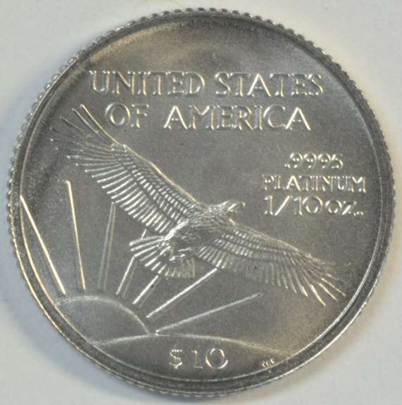 Perfect 2005 $10 Pure Platinum Eagle coin