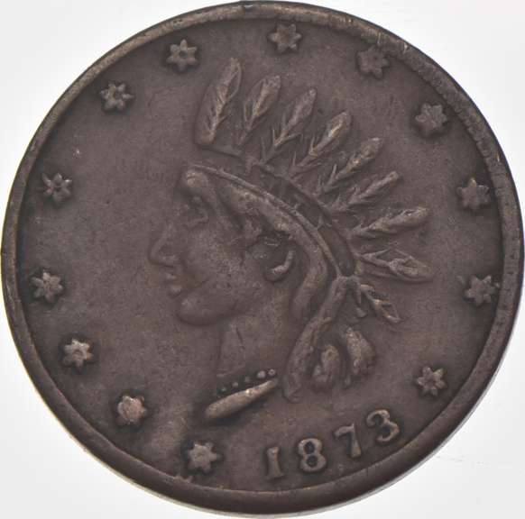 1873 One French Clarksburg, Ohio Civil War Token OH 170 A