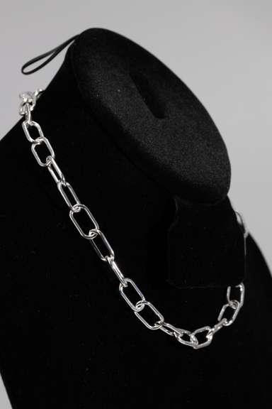 .925 Sterling Silver 9mm Paperclip Chain 16 Inches