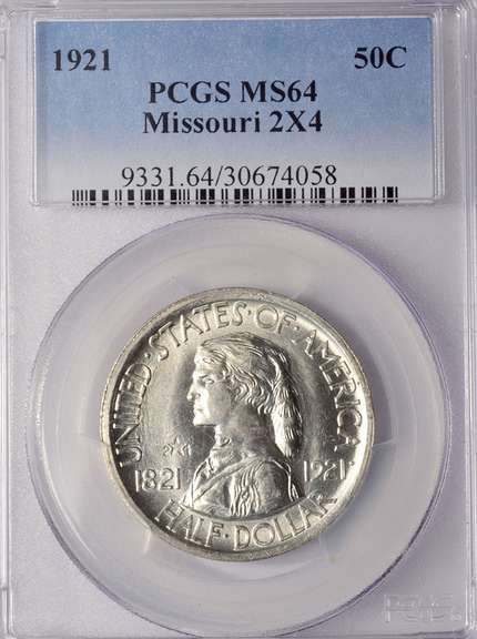 1921 Missouri Commemorative Half Dollar PCGS MS64