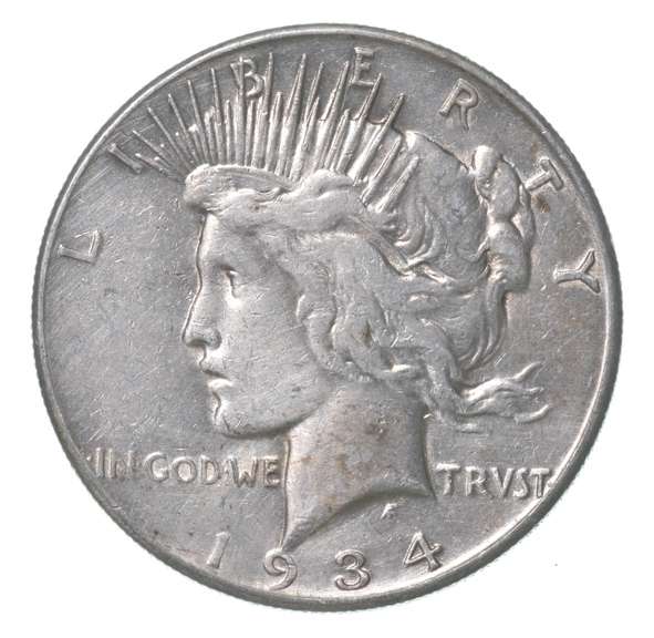 1934-S Peace Silver Dollar