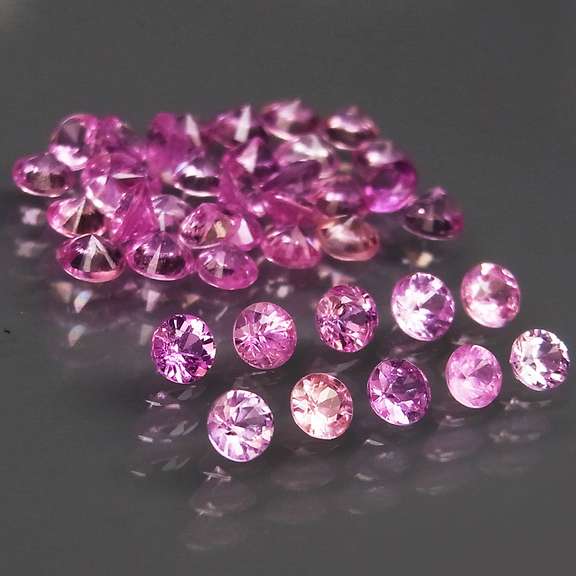 Rare heated only 4.14ct pink Sapphire set