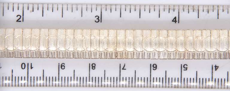 Vintage Italian Sterling Silver Fancy Bracelet