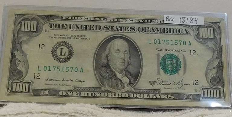 1981-A $100. Fed Res Note