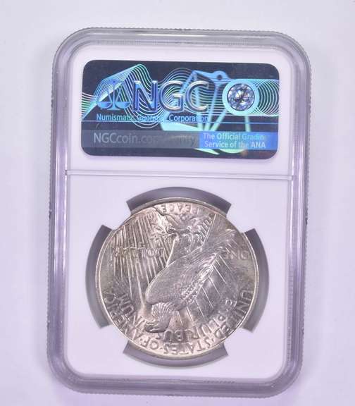 AU58 1923 Peace Silver Dollar - Top-50 VAM-1D Whicker Cheek LDS - NGC