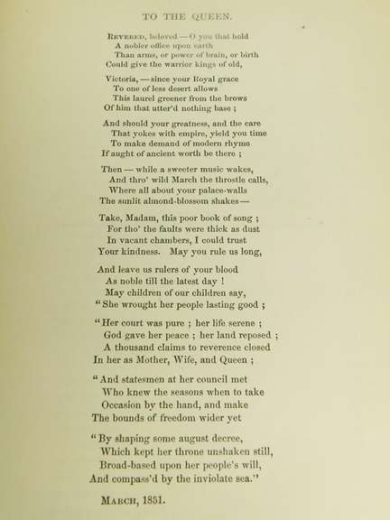 1866 Tennyson Poems, Illustrated Antique Book