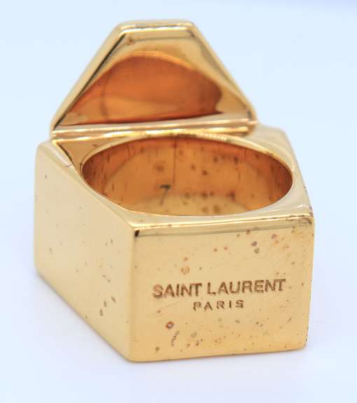 YSL Clou De Paris Pyramid Ring