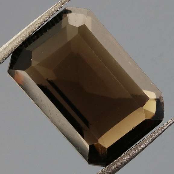 Gem grade! 8.46ct emerald cut Smoky Quartz