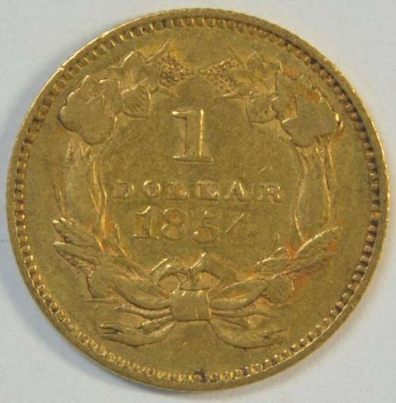 Scarce uncleaned and original 1854 US Type 2 $1 Gold Piece