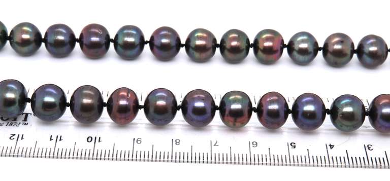 Black Fresh Water Pearl Necklace