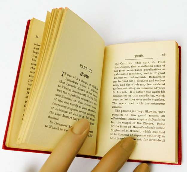 1892 Life of Mozart Miniature Book