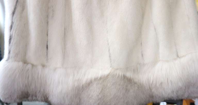 off White Mink Cape