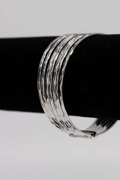 .925 Sterling Silver 50mm Baby Bangle 7 Day Bracelet