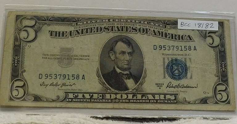 1953-A Silver Cert  $5.