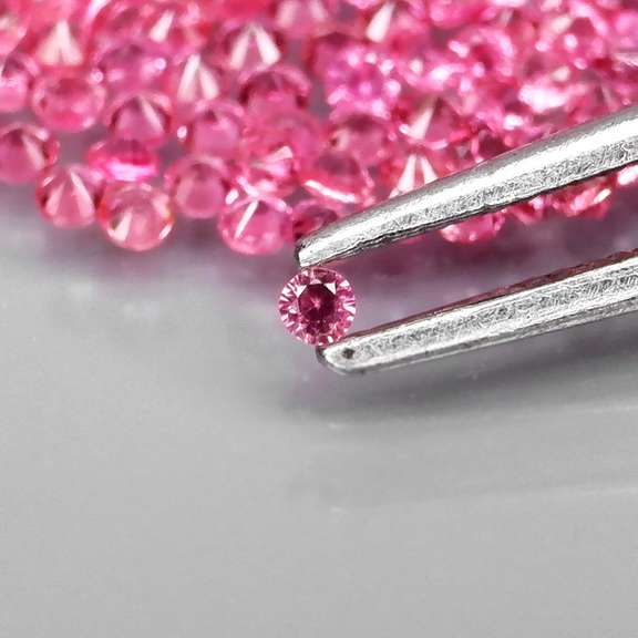 Rare heated only 3.02ct pink Sapphire set