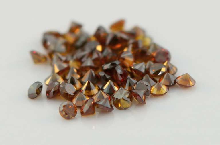 Rich 1ct parcel of Burgundy red diamonds