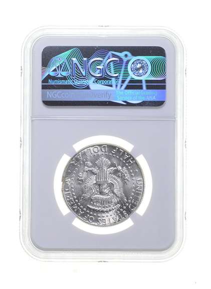 MS65 ERROR 1964 Kennedy Half Dollar - Planchet Flaw @3:00 - NGC