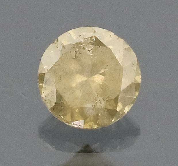 Elegant .20ct silvery yellow Diamond solitaire