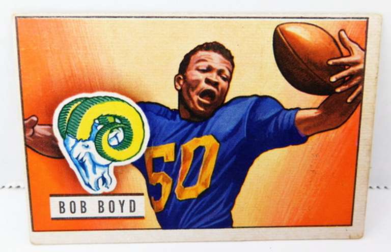1951 Bob Boyd, Rams Rookie Football Card