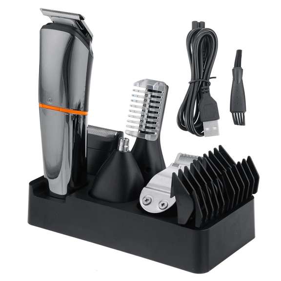 6 in 1 Cordless Display Electric Hair Clipper