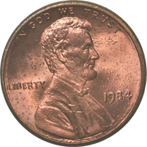 1984 Lincoln Memorial Cent Double Ear DDO ERROR
