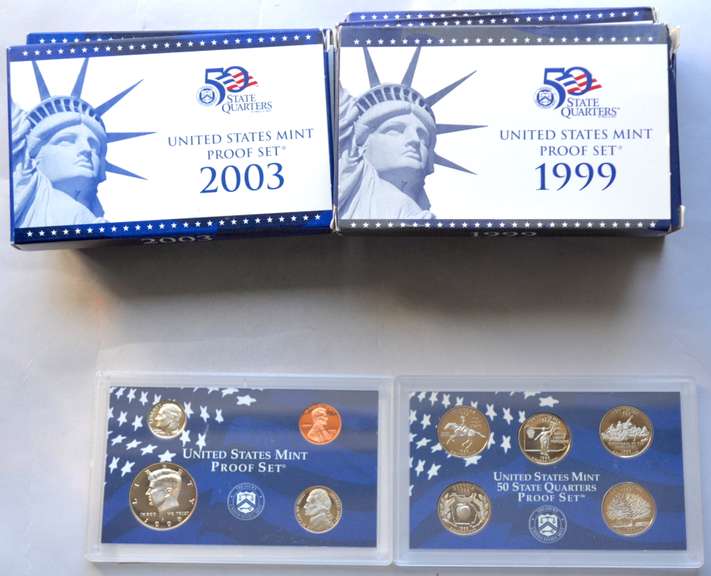 1999 & 2001 2002 US Proof Sets