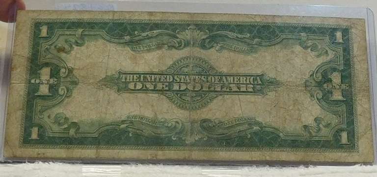 1923 Large Size, $1. Silver Cert circ