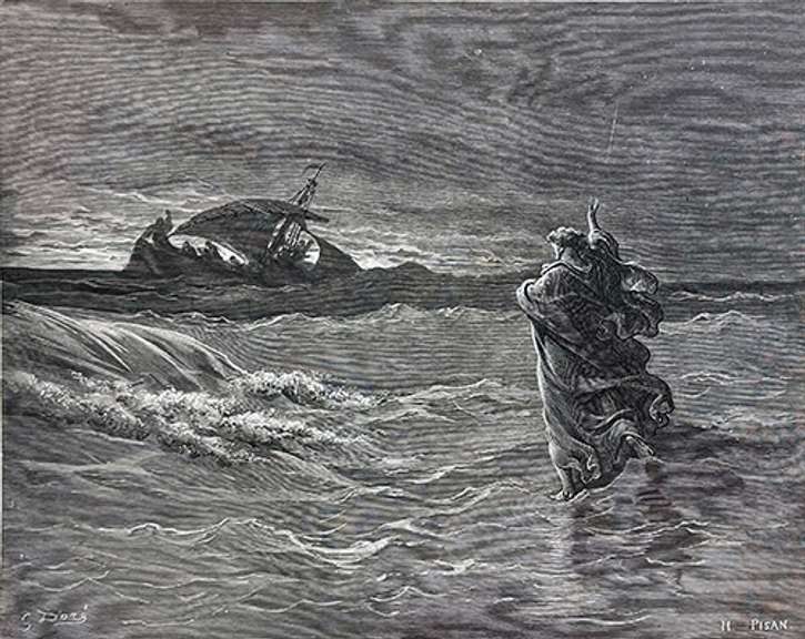 Gustav Dore, Jesus Walking on the Water