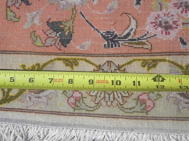 Spectacular Wool/Silk Persian Tabriz 6.8x9.4