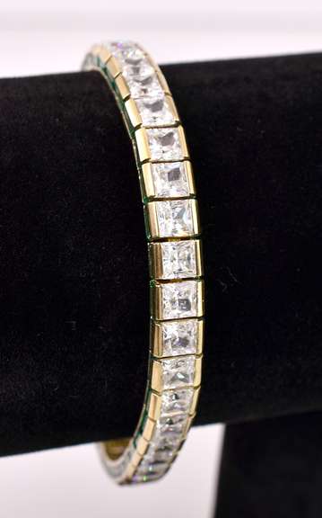 Flashy Tennis Bracelet in Vermeil