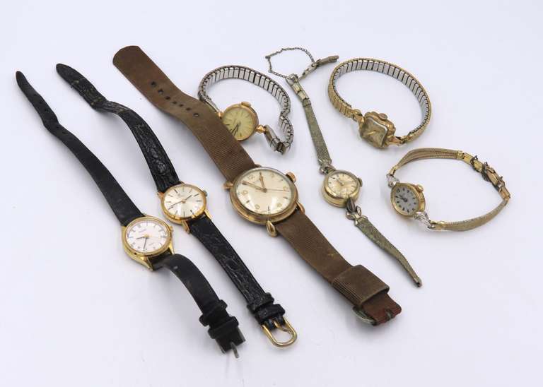Group Lot of 8 Vintage Watches