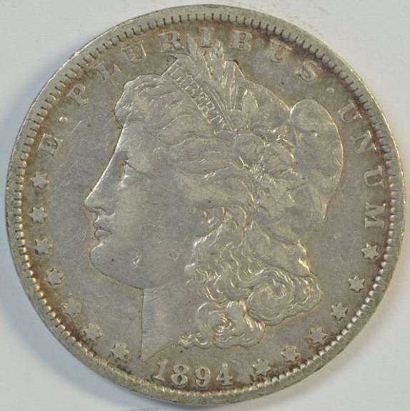 Better date 1894-O Morgan Silver Dollar. Very nice circ