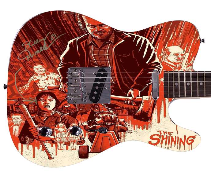 Shelley Duvall The Shining Movie Autographed Custom Graphics Guitar ACOA