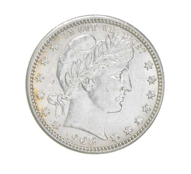 1908-D Barber Quarter